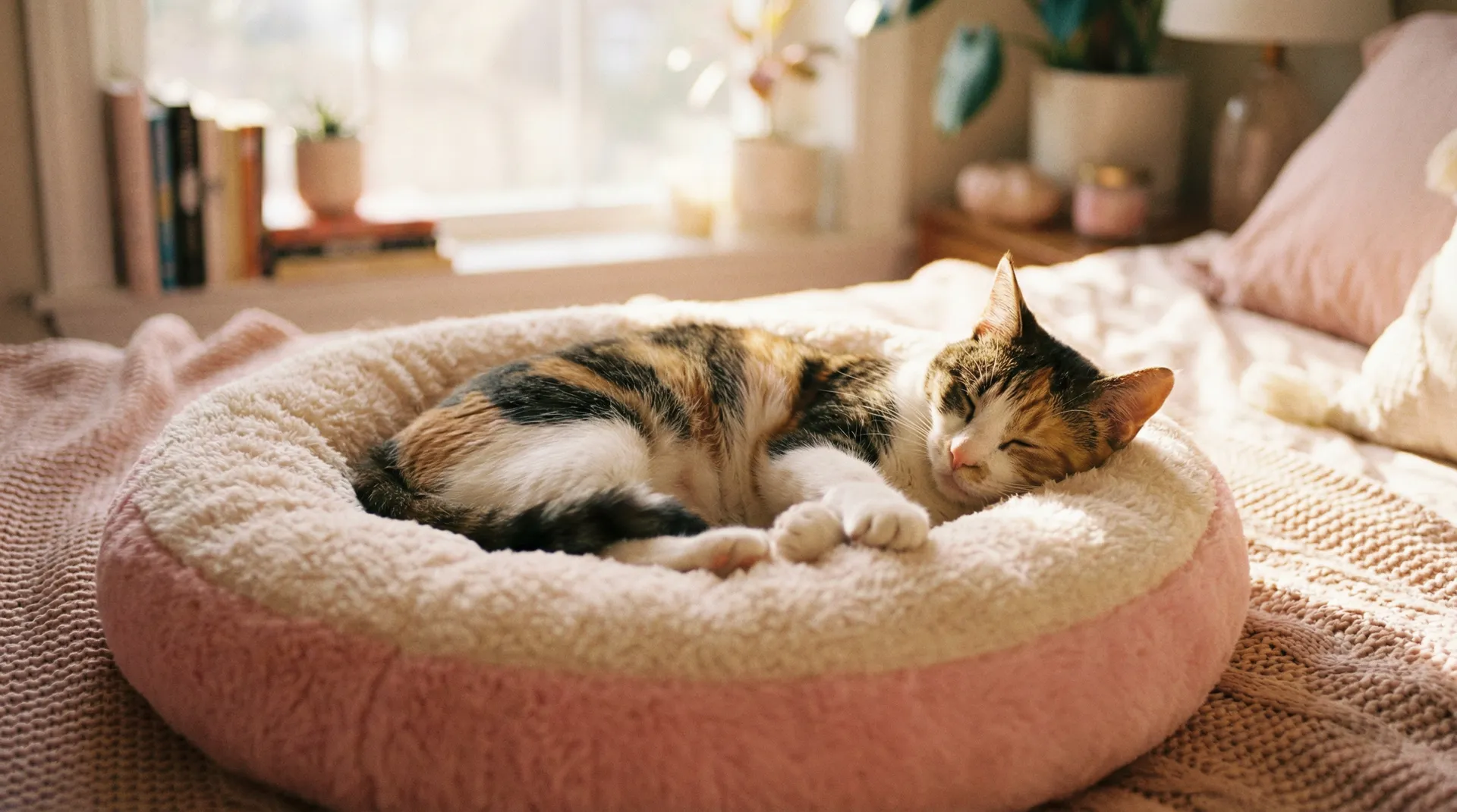 三花猫安静入睡 - 最美是你电视剧